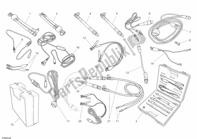 Tutte le parti per il Strumento Di Controllo Della Pressione del Ducati Desmosedici RR 1000 2008